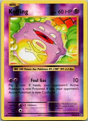 Pokémon-Karte Koffing Smogon 50/108 Evolution
