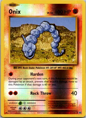 Pokémon-Karte Onix 61/108 Evolution