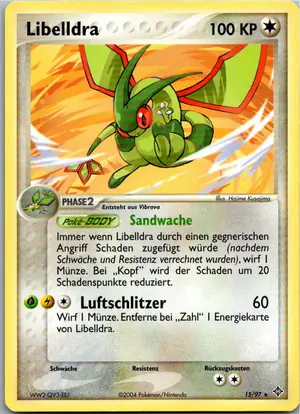 Pokémon-Karte Libelldra 15/97 EX Drache