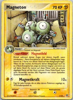 Pokémon-Karte Magneton 17/97 EX Drache