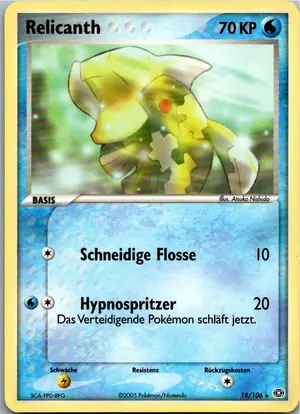 Pokémon-Karte Relicanth 18/106 EX Smaragd