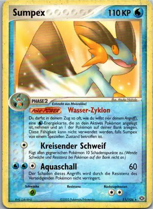 Pokémon-Karte Sumpex 11/106 EX Smaragd