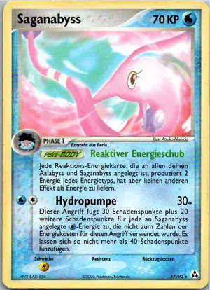 Pokémon-Karte Saganabyss 17/92 EX Legend Maker