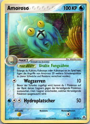 Pokémon-Karte Amoroso 23/92 EX Legend Maker