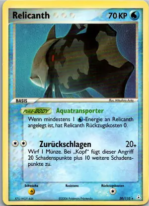 Pokémon-Karte Relicanth 30/110 EX Holon Phantoms