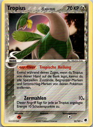 Pokémon-Karte Tropius 23/101 EX Dragon Frontiers
