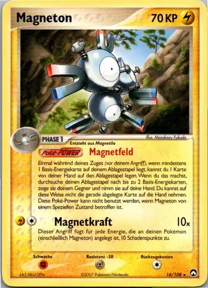Pokémon-Karte Magneton 16/108 EX Power Keepers