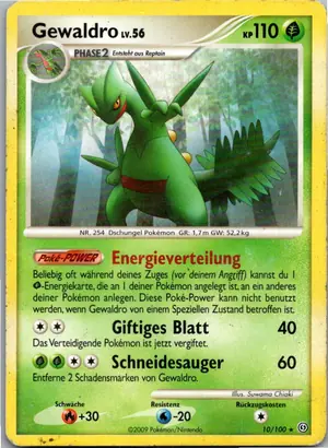 Pokémon-Karte Gewaldro 10/100 Sturmtief