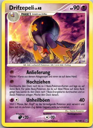 Pokémon-Karte Drifzepeli 16/100 Sturmtief