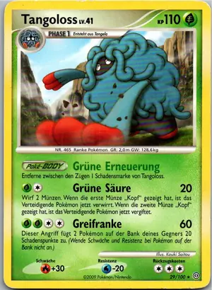 Pokémon-Karte Tangoloss 29/100 Sturmtief