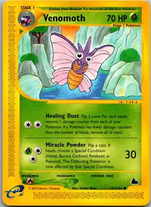 Pokémon-Karte Venomoth Omot 111/144 Skyridge