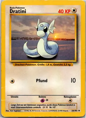 Pokémon-Karte Dratini 26/102 Grundset