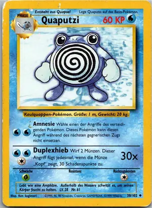 Pokémon-Karte Quaputzi 38/102 Grundset
