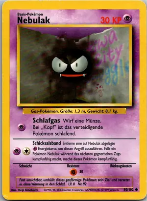 Pokémon-Karte Nebulak 50/102 Grundset