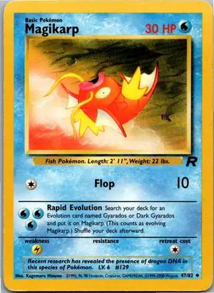 Pokémon-Karte Magikarp Karpador 47/82 Team Rocket