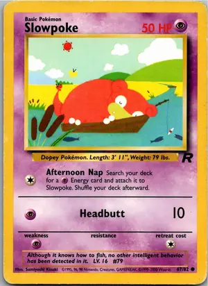 Pokémon-Karte Slowpoke Flegmon 67/82 Team Rocket