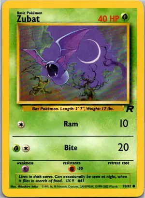 Pokémon-Karte Zubat 70/82 Team Rocket