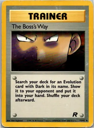 Pokémon-Karte The Boss's Way Der Boss hat immer Recht 73/82 Team Rocket