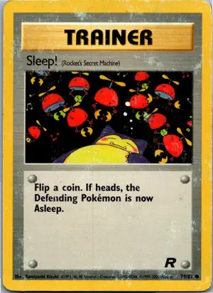 Pokémon-Karte Sleep! Schlaf! 79/82 Team Rocket
