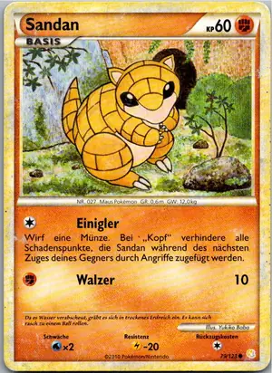 Pokémon-Karte Sandan 79/123 HeartGold SoulSilver