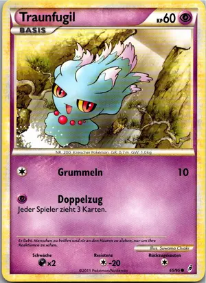 Pokémon-Karte Traunfugil 65/95 Ruf der Legenden