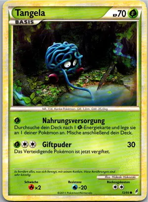 Pokémon-Karte Tangela 72/95 Ruf der Legenden