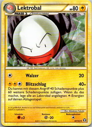 Pokémon-Karte Lektrobal 34/102 Triumph