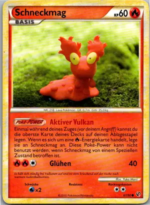 Pokémon-Karte Schneckmag 67/90 Unerschrocken