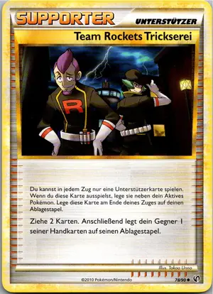 Pokémon-Karte Team Rockets Trickserei 78/90 Unerschrocken