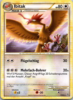 Pokémon-Karte Ibitak 15/95 Entfesselt