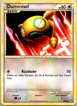 Pokémon-Karte Dummisel 29/95 Entfesselt