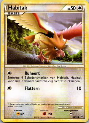 Pokémon-Karte Habitak 62/95 Entfesselt