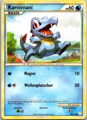Pokémon-Karte Karnimani 86/123 HeartGold SoulSilver