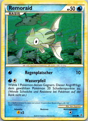 Pokémon-Karte Remoraid 59/95 Entfesselt