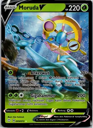 Pokémon-Karte Dhelmise V 009/072 Glänzendes Schicksal