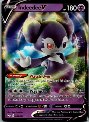 Pokémon-Karte Indeedee V Servol V 039/072 Glänzendes Schicksal