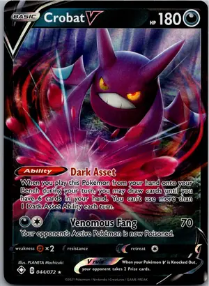 Pokémon-Karte Crobat V Iksbat V 044/072 Glänzendes Schicksal