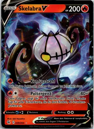 Pokémon-Karte Skelabra V 039/264 Fusionsangriff