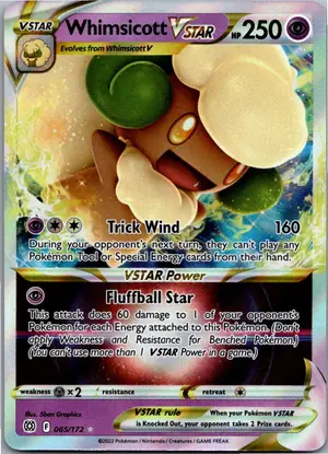 Pokémon-Karte Whimsicott VSTAR Elfun VSTAR 065/172 Strahlende Sterne
