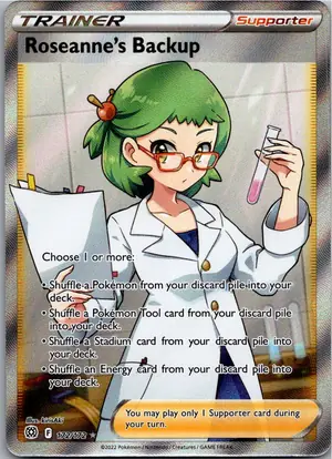 Pokémon-Karte Roseanne's Backup Roxanas Backup 172/172 Strahlende Sterne