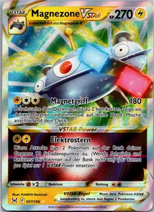 Pokémon-Karte Magnezone VSTAR 057/196 Verlorener Ursprung