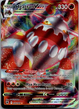 Pokémon-Karte Heatran VMAX 026/189 Astralglanz