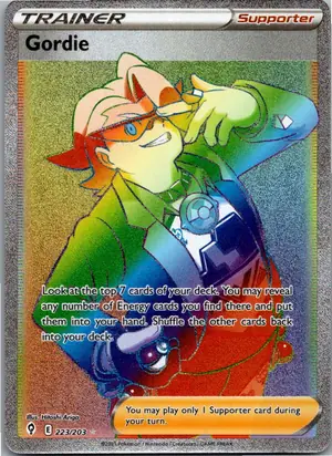 Pokémon-Karte Gordie Mac 223/203 Drachenwandel