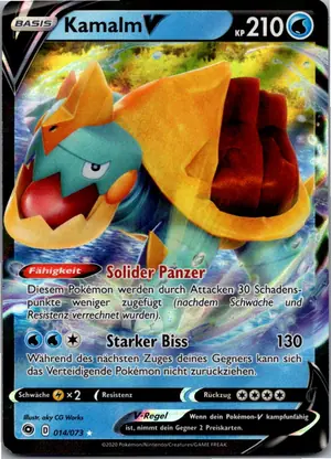 Pokémon-Karte Kamalm V 014/073 Weg des Champs