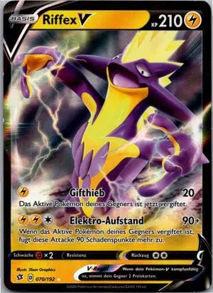 Pokémon-Karte Riffex V 070/192 Clash der Rebellen