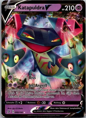 Pokémon-Karte Katapuldra V 092/192 Clash der Rebellen