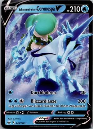 Pokémon-Karte Coronospa V 045/198 Schaurige Herrschaft