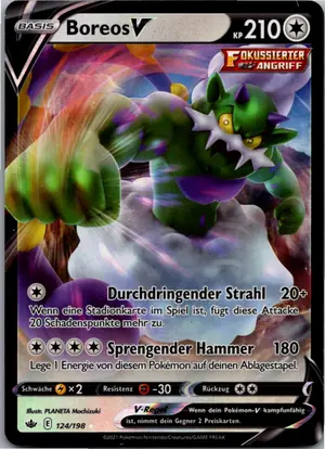 Pokémon-Karte Boreos V 124/198 Schaurige Herrschaft