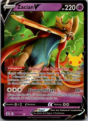 Zacian V Exemplar 1,95 €