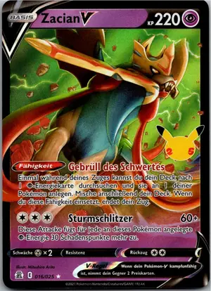 Zacian V Exemplar 1,95 €